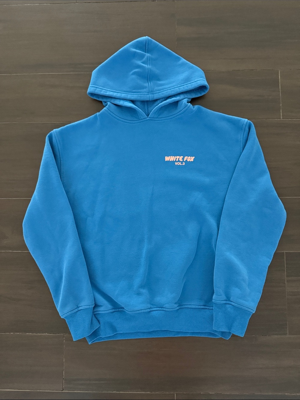 White Fox Blue Pullover Hoodie